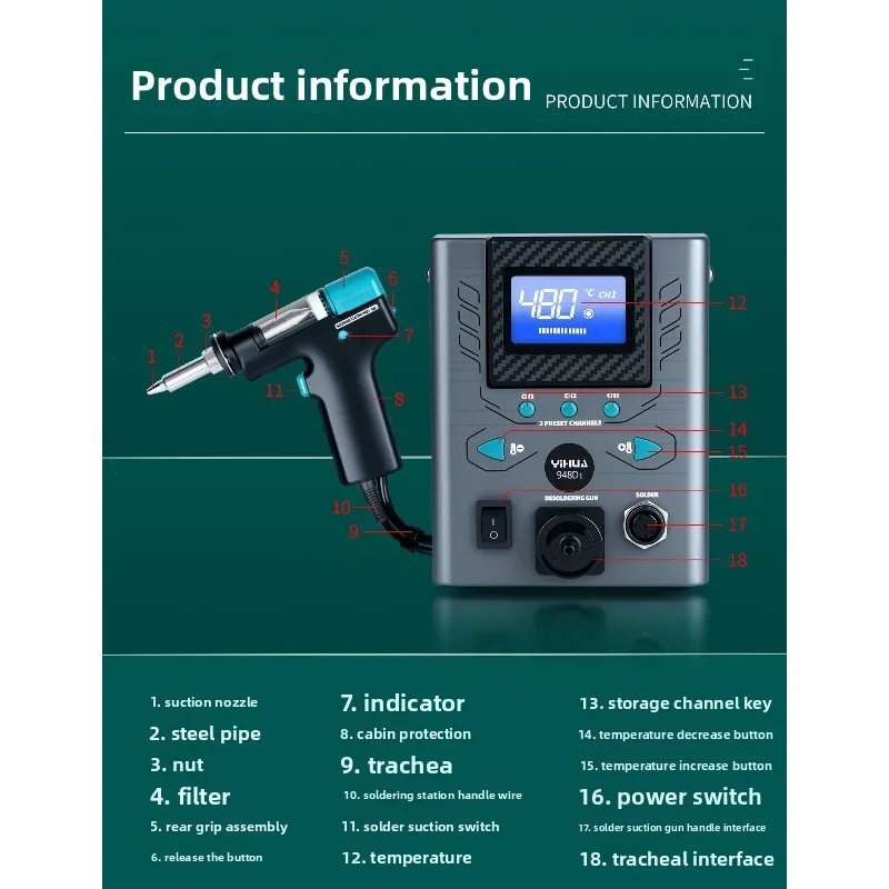Yüksek Güçlü Elektrikli Lehim  - Desoldering Gun Vacuum Electric incelemesi ve fiyatı